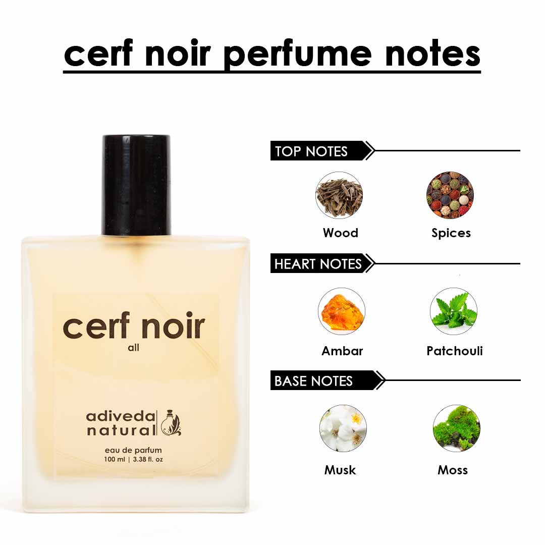 Cerf Noir EDP - Spicy Woody Musk Perfume for Men 100 ml